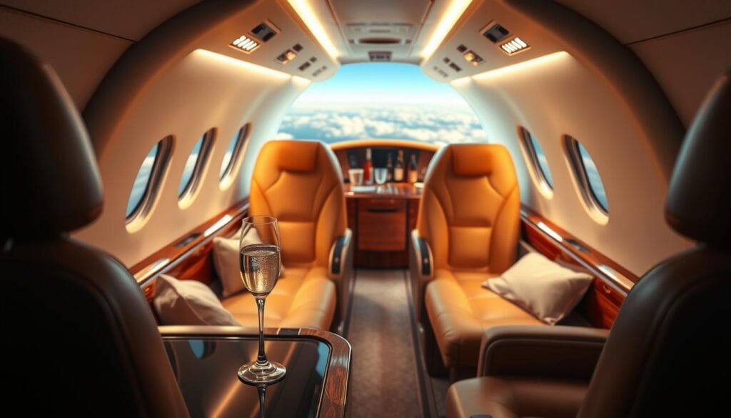 luxury in-flight amenities